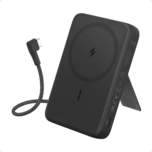 Anker Zolo Magnetic Power Bank,10,000mAh Magsafe Portable Charger - color: Black