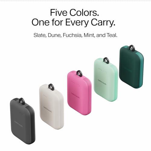Twelve South PowerClip Mini Charger with Built-in USB-C Cable, 2000mAh - color: Slate