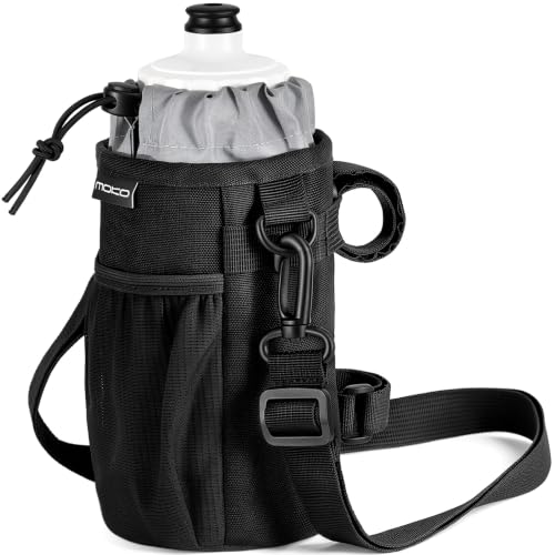 MoKo Bike Water Bottle Holder, Handlebar Cup Holder, Fits 12-30 oz Bottles - color: Black