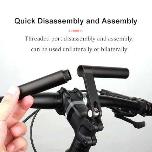 ESUPPORT Bike Handlebar Extender 7.87" Aluminum Alloy Extension Cross Bar - color: Red