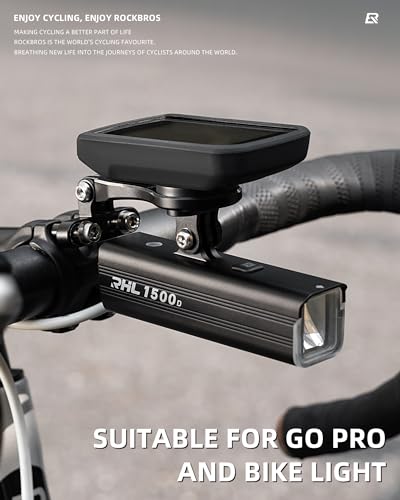 ROCKBROS Bike Computer Mount, Aluminum Out-Front for Garmin and Bryton - style: Mini mount