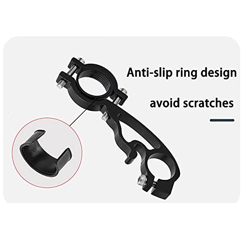 XNX Bike Bicycle Double Handlebars Extender Extension,Aluminum Alloy Super Long Bike Bracket Accessories,for Bike Mounts,Bicycle Extender Bars,for 20mm-32mm Bars Caliber