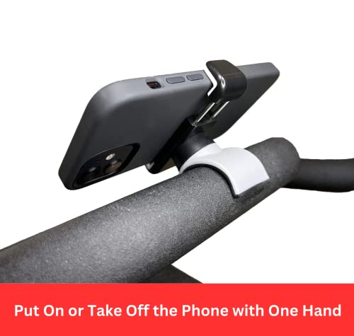 Phone Holder Compatible with Peloton Bike & Bike+, 360-Degree Rotation