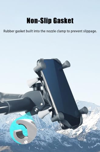 Strg Phone Mount with Clamp for Rails 1.0" to 2.0" in Diameter - size: Clamp Pitch Diameter: 26-53mm