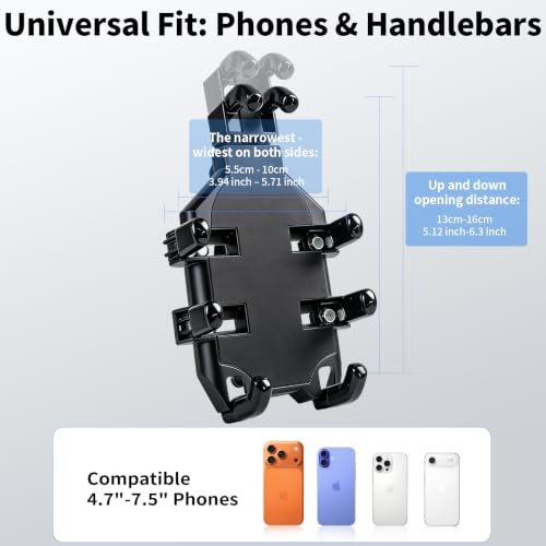 ZNH Bike Phone Holder for Bike, Bicycle Phone Mount