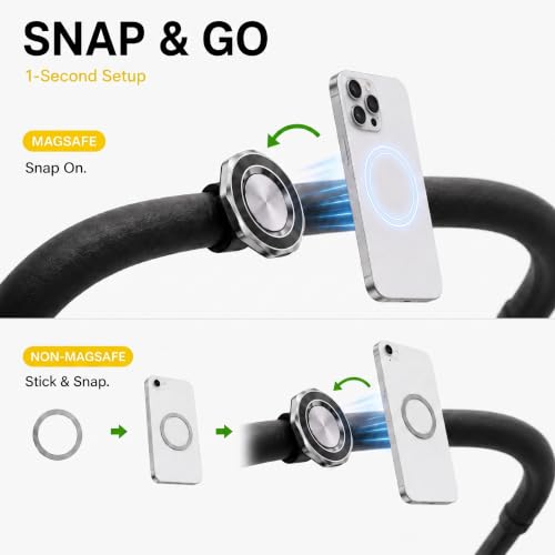 Magnetic Stroller Phone Holder, Compatible with MagSafe