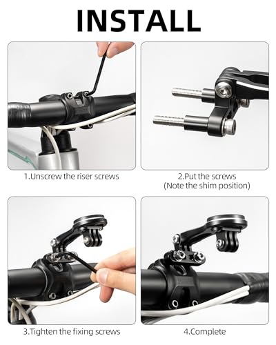 ROCKBROS Bike Computer Mount, Aluminum Out-Front for Garmin and Bryton - style: Mini mount