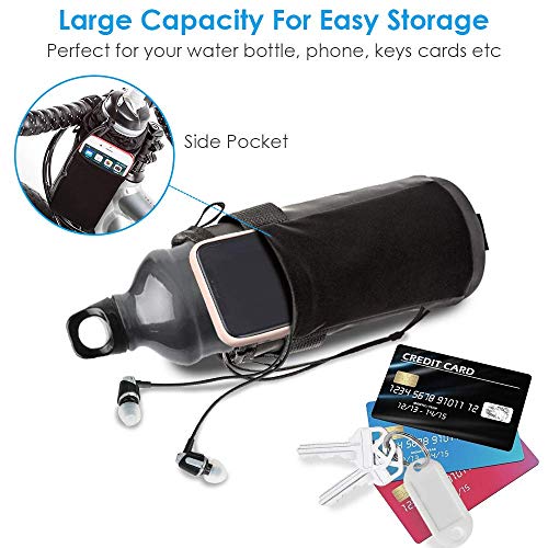 WOTOW Bike Water Bottle Holder, Insulated Bicycle Cup Holder for Handlebar - size: Medium