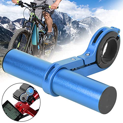 Cuifati Handlebar Bracket Extension Bike Handlebar Extender 14lbs/6kg Load Bearing Bracket for Motorcycle - color: blue