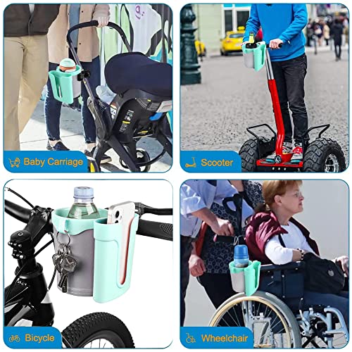 Bike Cup Holder & Phone Mount, 3‑in‑1 Universal Drink Bottle Mount - color: green