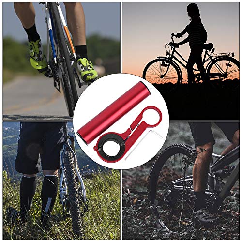 Cuifati Handlebar Bracket Extension Bike Handlebar Extender 14lbs/6kg Load Bearing Bracket for Motorcycle - color: red
