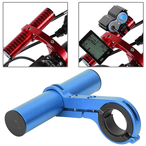 Cuifati Handlebar Bracket Extension Bike Handlebar Extender 14lbs/6kg Load Bearing Bracket for Motorcycle - color: blue