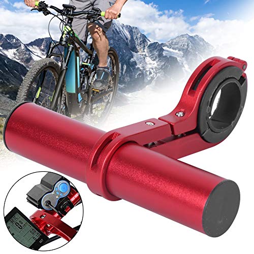 Cuifati Handlebar Bracket Extension Bike Handlebar Extender 14lbs/6kg Load Bearing Bracket for Motorcycle - color: red