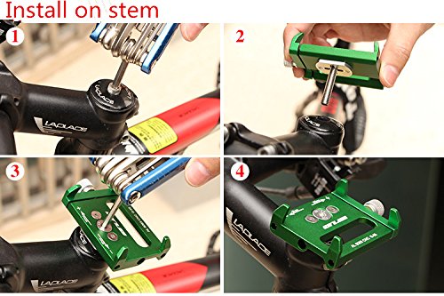 GUB G-85 Bike CNC Phone Holder 4.2-7.0 inch Phone Mount Support GPS Case Bicycle Motorcycle Handlebar Extender-Black