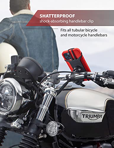 New 2026 Motorcycle & Bicycle Phone Mount - The Most Secure & Reliable Bike Phone Holder for iPhone, Samsung or Any Smartphone. Stress-Resistant and Highly Adjustable. +100 to Safeness & Comfort