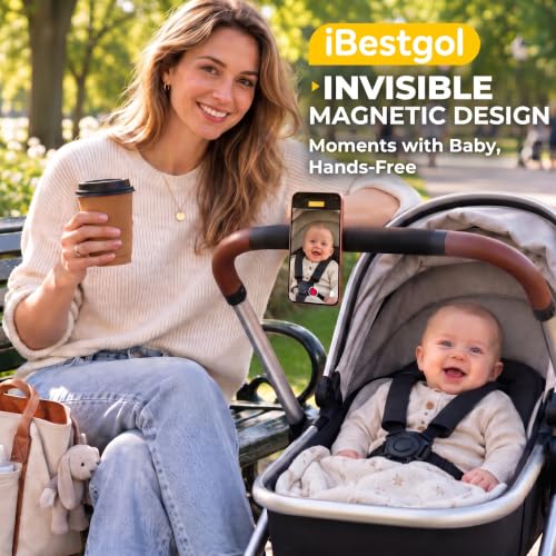 Magnetic Stroller Phone Holder, Compatible with MagSafe