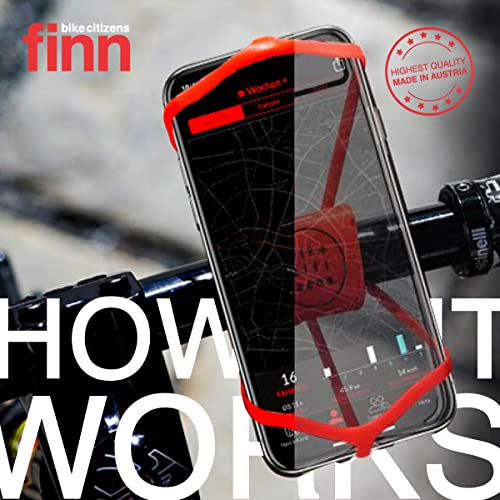 Universal Smartphone Bicycle Mount, 100% Silicone, Compact, Light, Portable | Easy No Tools Mount | All Weather Use, UV Resistant | Durable | Made in Austria (Multi Color Pack) - color: Multi Color Pack
