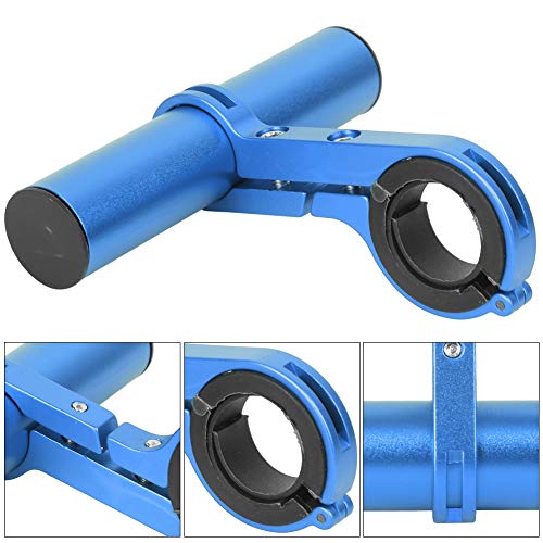 Cuifati Handlebar Bracket Extension Bike Handlebar Extender 14lbs/6kg Load Bearing Bracket for Motorcycle - color: blue