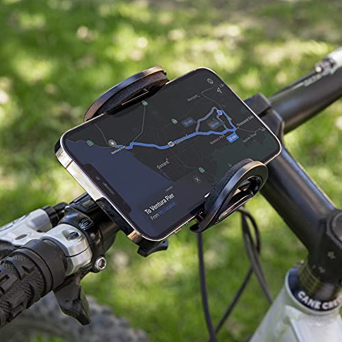 Scosche HFBM01 HANDLEIT Handlebar Bike Phone Mount with Universal Phone Holder for Compatible Mobile Devices, Adjustable with Quick-Release Clip