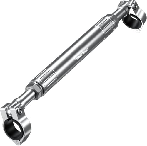 KAEDEAR Adjustable Motorcycle Handlebar Brace Bar, 0.86", KDR-HB2-S - color: Silver