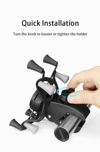 Strg Phone Mount with Clamp for Rails 1.0" to 2.0" in Diameter - size: Clamp Pitch Diameter: 26-53mm
