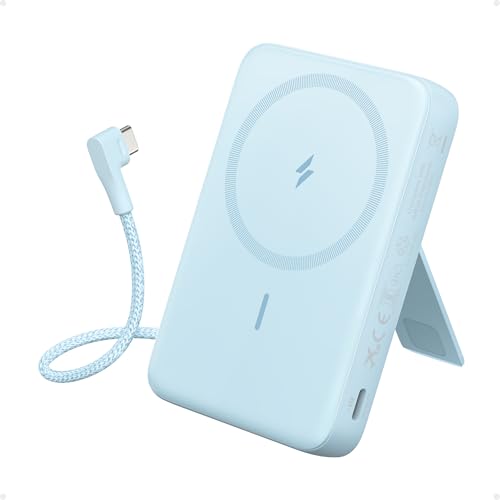 Anker Zolo Magnetic Power Bank,10,000mAh Magsafe Portable Charger - color: Blue