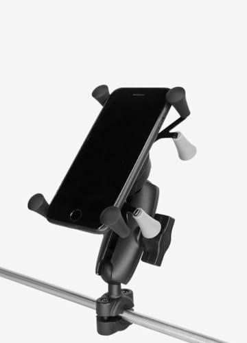 Strg Phone Mount Holder with Aluminum Double Socket Arm for 1" Ball Mount - size: Match Your Own Base