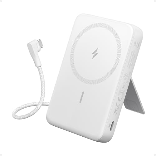 Anker Zolo Magnetic Power Bank,10,000mAh Magsafe Portable Charger - color: White