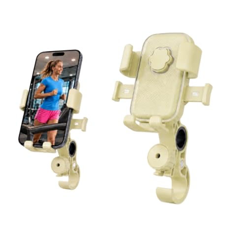 Stylish Yellow Bike Phone Mount for Women - color: Yellow