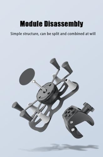 Strg Phone Mount with Clamp for Rails 1.0" to 2.0" in Diameter - size: Clamp Pitch Diameter: 26-53mm