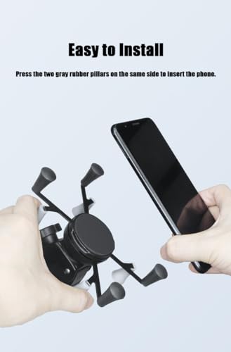 Strg Phone Mount with Clamp for Rails 1.0" to 2.0" in Diameter - size: Clamp Pitch Diameter: 26-53mm
