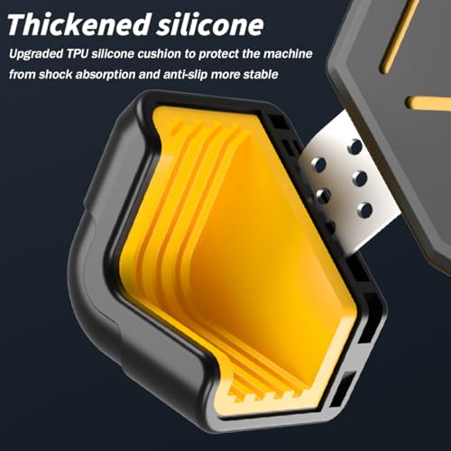 AUCELI 4.7-7.2 Inch Motorcycle Phone Mount Quick Release Bike Holder Yellow - color: Yellow