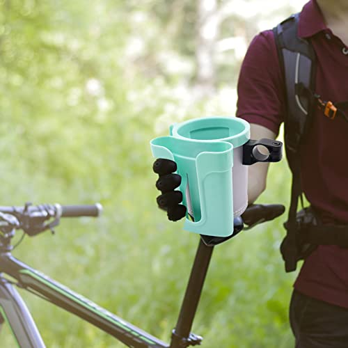 Bike Cup Holder & Phone Mount, 3‑in‑1 Universal Drink Bottle Mount - color: green