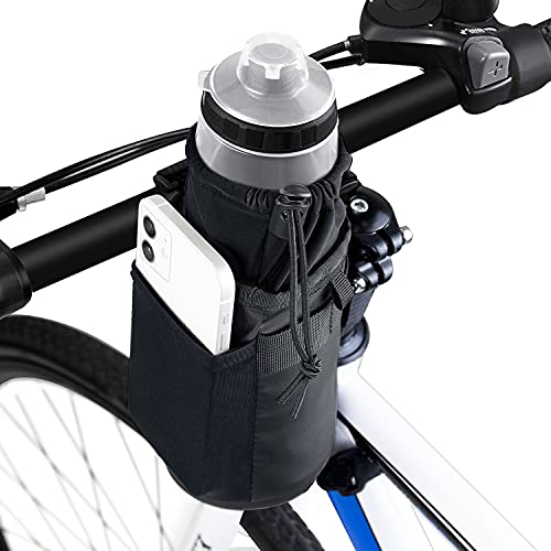 WOTOW Bike Water Bottle Holder, Insulated Bicycle Cup Holder for Handlebar - size: Medium