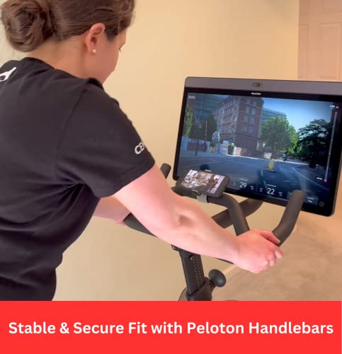 Phone Holder Compatible with Peloton Bike & Bike+, 360-Degree Rotation