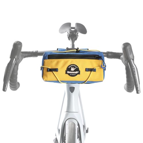 Rhinowalk Bike Handlebar Bag Bicycle Front Bag Storage Small Pouch with Shoulder Strap for Urban Cycling - color: Yellow