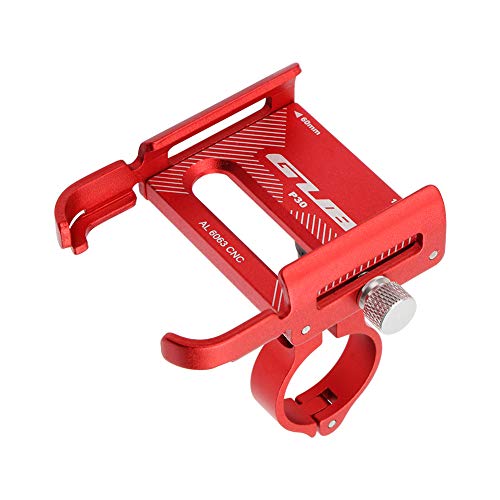 GUB P30 Aluminum Bike Phone Holder for 3.5" to 7.5" Device Bicycle Phone Stand Scooter Moto Mount Support Handlebar Clips - color: Red