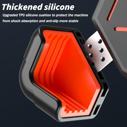 AUCELI 4.7-7.2 Inch Motorcycle Phone Mount Quick Release Bike Holder Orange - color: Orange