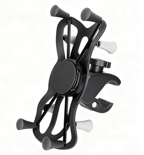 Strg Phone Mount with Clamp for Rails 0.7" to 1.35" in Diameter - size: Clamp Pitch Diameter: 18-35mm