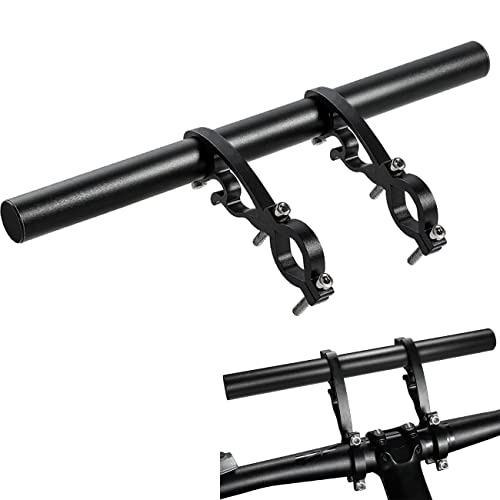 XNX Bike Bicycle Double Handlebars Extender Extension,Aluminum Alloy Super Long Bike Bracket Accessories,for Bike Mounts,Bicycle Extender Bars,for 20mm-32mm Bars Caliber