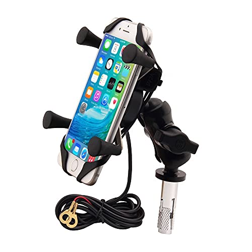 Motorcycles Phone Mount with Charger Mobile Phone Holder GPS Navigation Bracket for BMW S1000RR Suzuki GSX 1300R Hayabusa GSX-R 600 750 1000 Yamaha YZF Kawasaki Ninja Honda CBR -2023 New