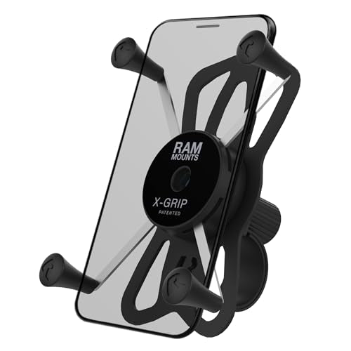 RAM MOUNTS X-Grip Bike Phone Mount with Tough-Strap Handlebar Base