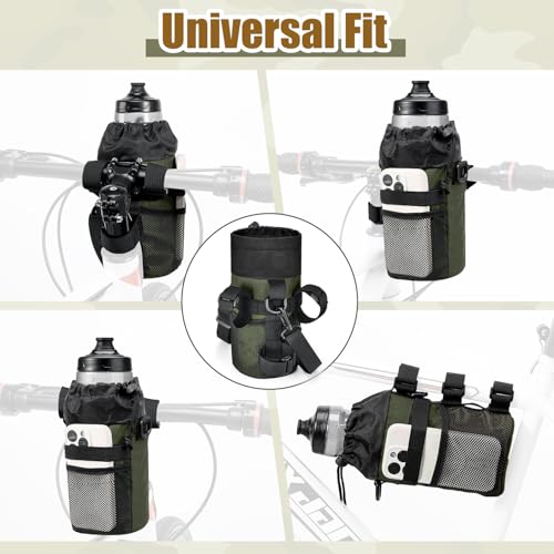 WOTOW Bike Water Bottle Holder, Insulated Bicycle Cup Holder for Handlebar - size: Large