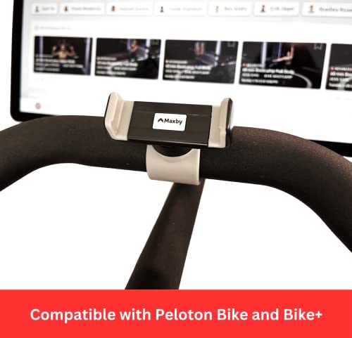 Phone Holder Compatible with Peloton Bike & Bike+, 360-Degree Rotation
