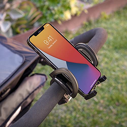 Scosche HFBM01 HANDLEIT Handlebar Bike Phone Mount with Universal Phone Holder for Compatible Mobile Devices, Adjustable with Quick-Release Clip