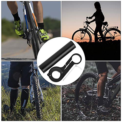 Cuifati Handlebar Bracket Extension Bike Handlebar Extender 14lbs/6kg Load Bearing Bracket for Motorcycle - color: black