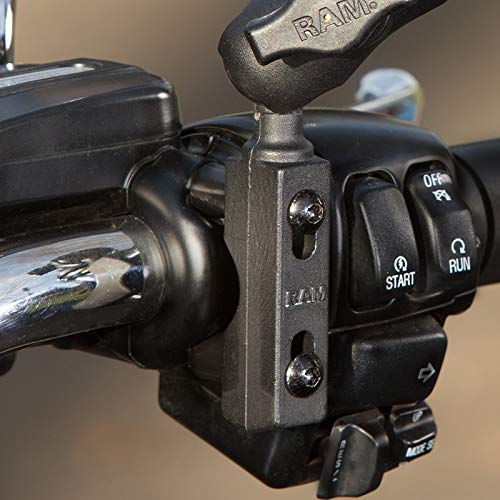 RAM MOUNTS Motorcycle Brake and Clutch Reservoir Mount Base - style: Single Ball