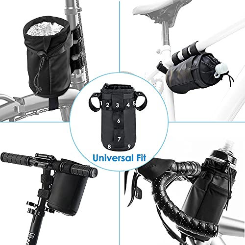 WOTOW Bike Water Bottle Holder, Insulated Bicycle Cup Holder for Handlebar - size: Medium
