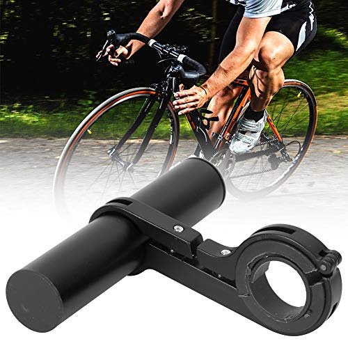 Cuifati Handlebar Bracket Extension Bike Handlebar Extender 14lbs/6kg Load Bearing Bracket for Motorcycle - color: black