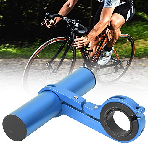 Cuifati Handlebar Bracket Extension Bike Handlebar Extender 14lbs/6kg Load Bearing Bracket for Motorcycle - color: blue